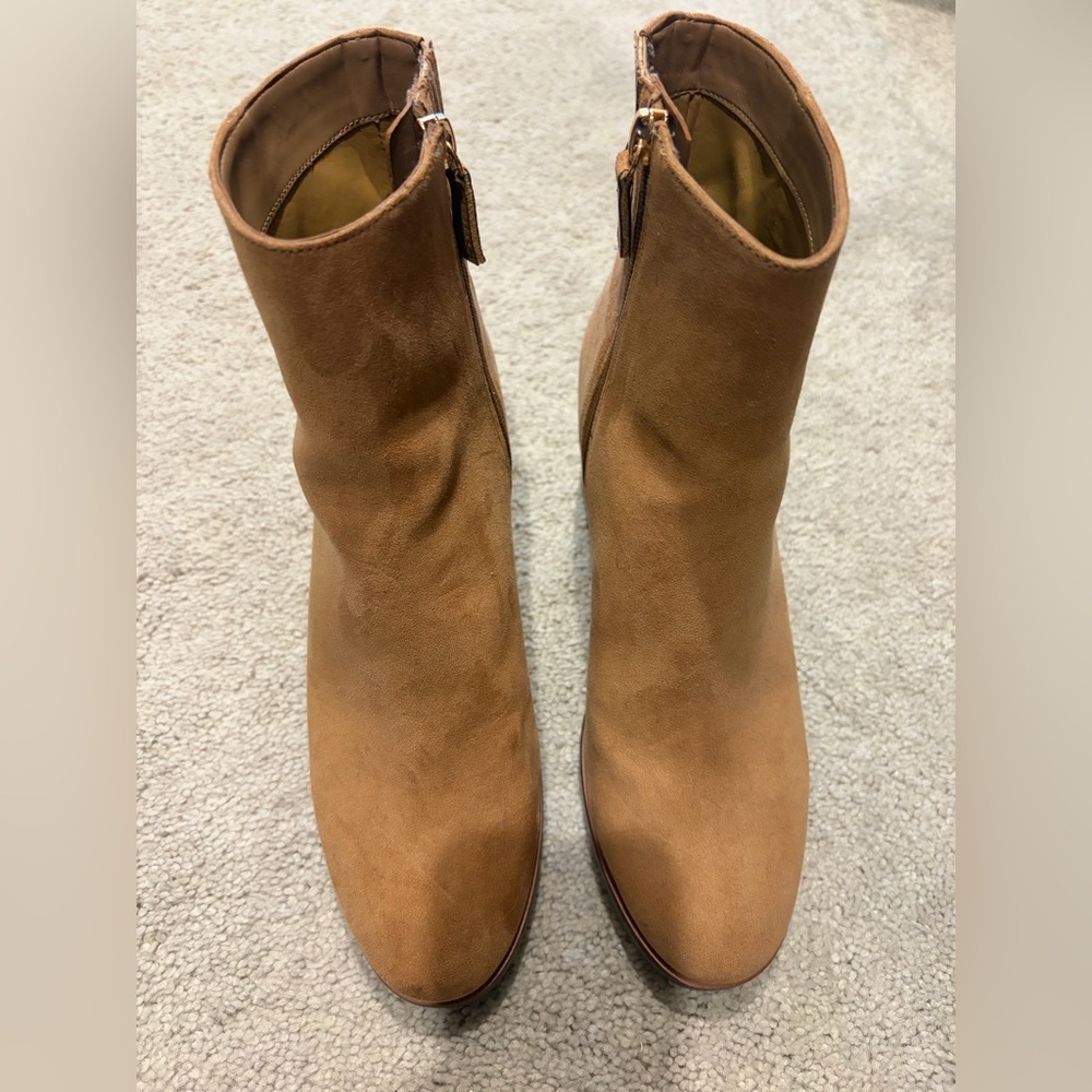 J. Crew Brown Suede Ankle Booties Size 9